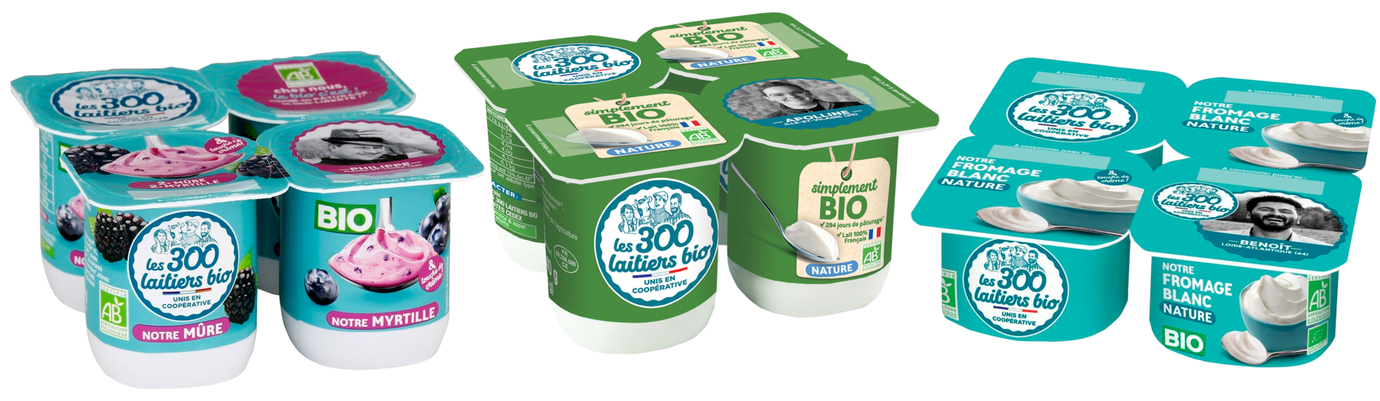 SUR LES PRODUITS PRÉSENTS EN MAGASIN DE LA GAMME "LES 300 LAITIERS BIO"