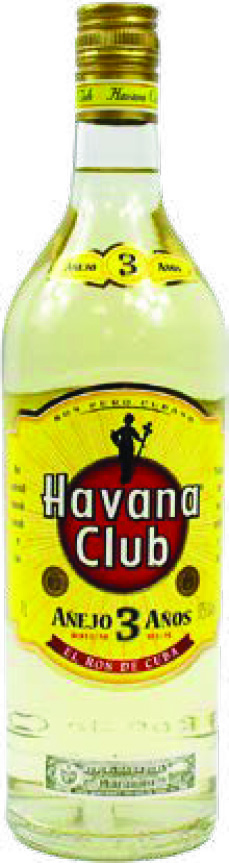 RHUM CUBAIN 3 ANS HAVANA CLUB
