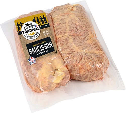 2 SAUCISSONS À CUIRE ÉTUVÉ