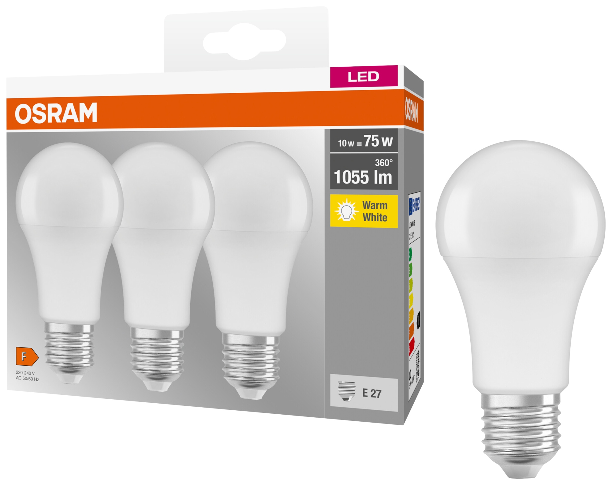LOT DE 3 AMPOULES LED