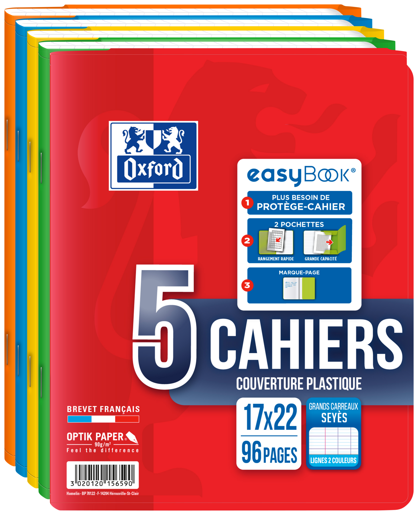 5 cahiers "Easybook"