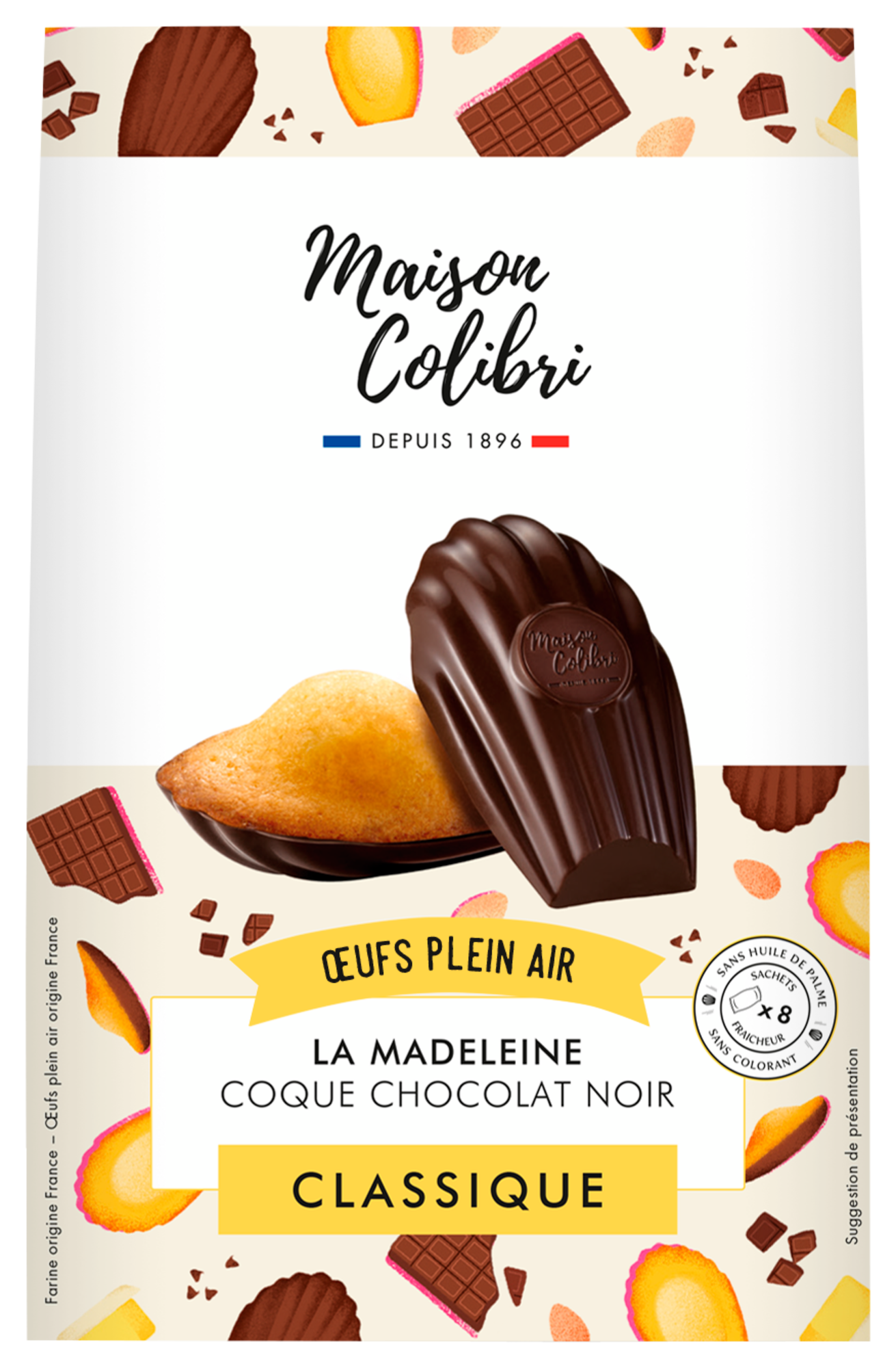 LA MADELEINE COQUE CHOCOLAT NOIR