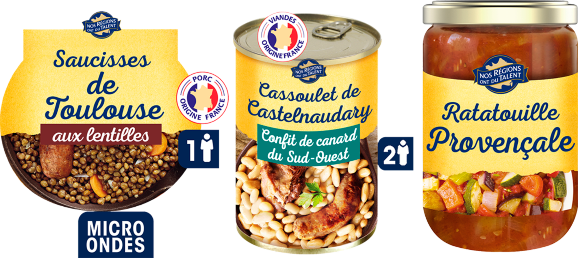 SUR LES PRODUITS PRÉSENTS EN MAGASIN DE LA GAMME PLATS CUISINÉS ET CONSERVES DE LÉGUMES " NOS RÉGIONS ONT DU TALENT "