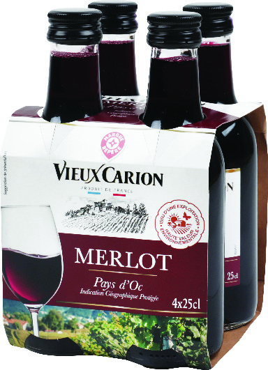 I.G.P(1) PAYS D’OC(2) VIEUX CARION MERLOT