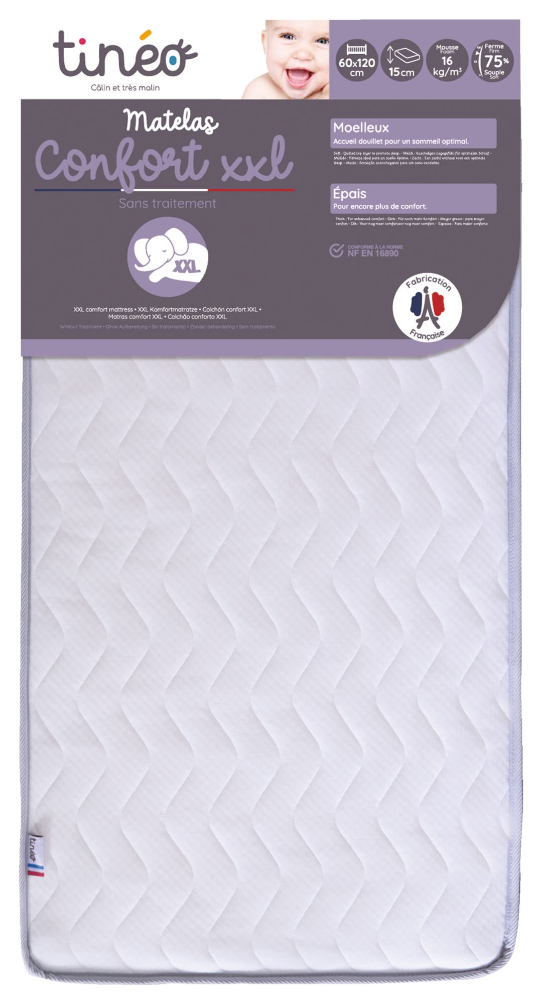 MATELAS BEBE "CONFORT XXL"