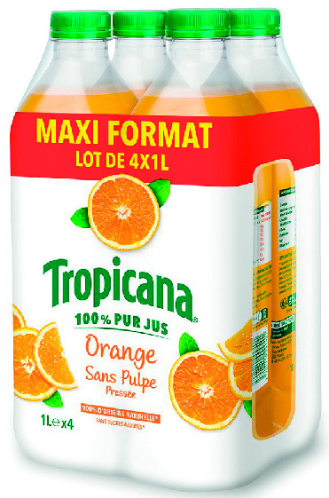 PUR JUS D’ORANGE SANS PULPE