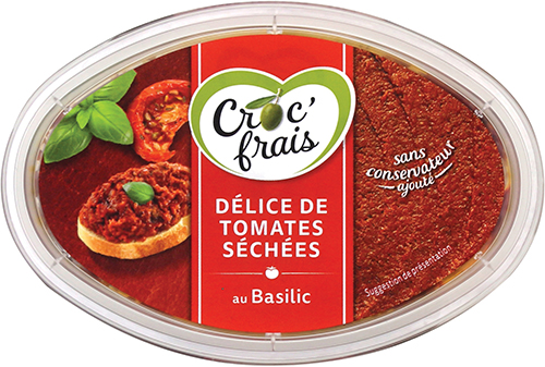 DÉLICE DE TOMATES SÉCHÉES AU BASILIC