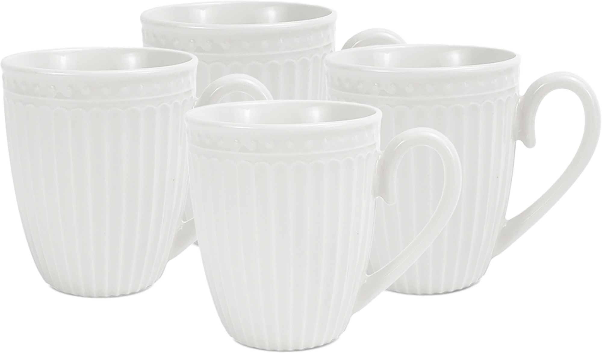 LOT DE 4 MUGS 30 CL