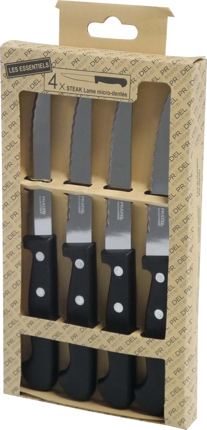 COFFRET 4 COUTEAUX À STEAKS
