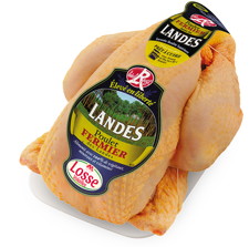 POULET DES LANDES LABEL ROUGE PRÊT À CUIRE