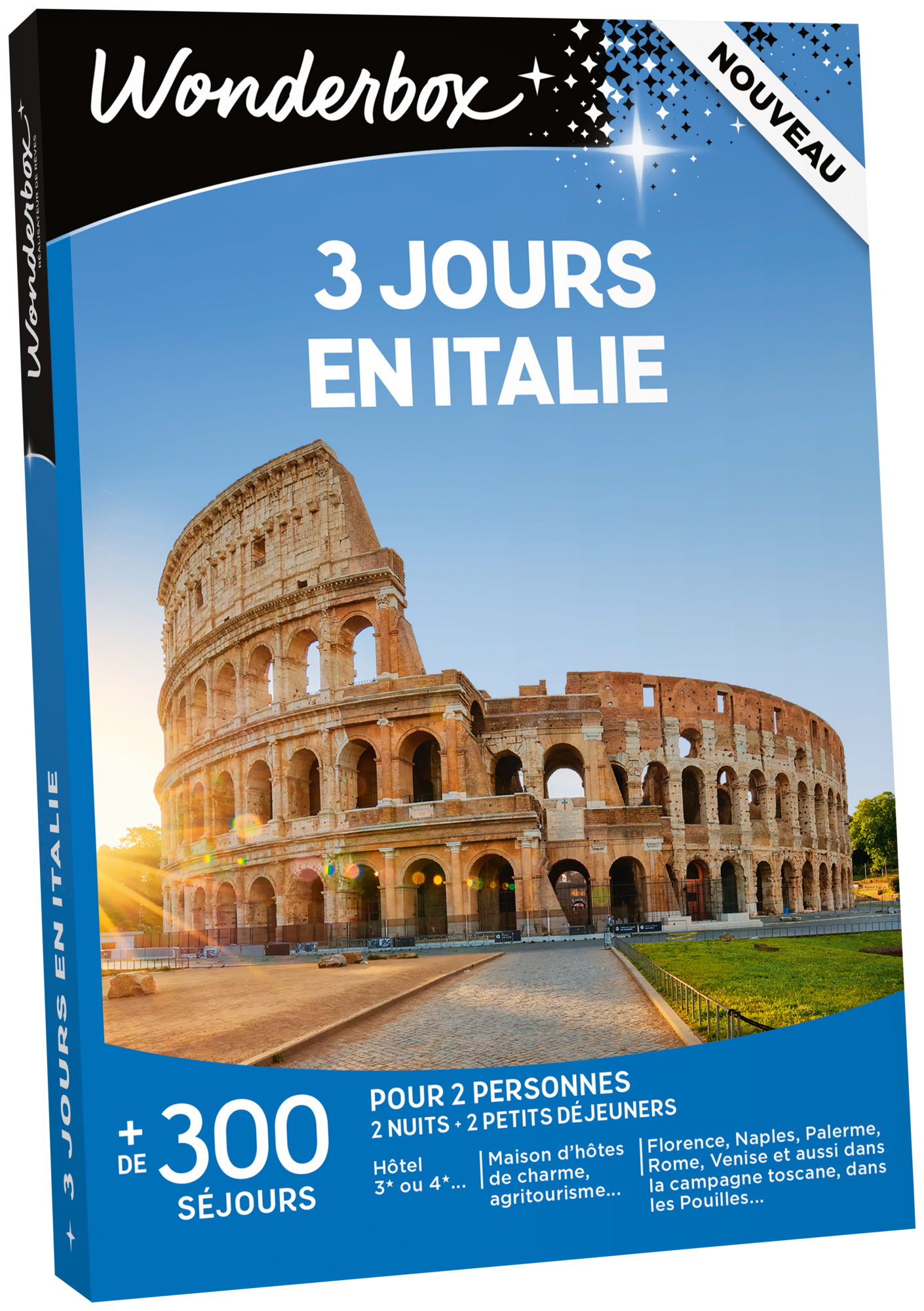 COFFRET 3 JOURS EN ITALIE OU 3 JOURS D'ÉVASION EN EUROPE