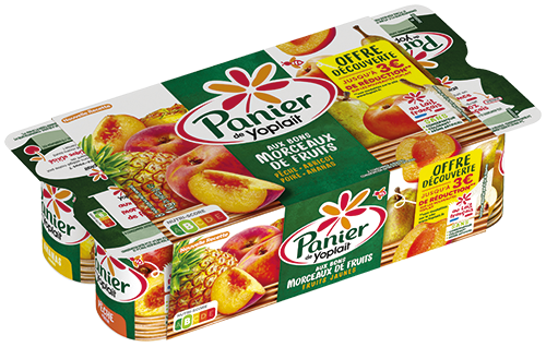 PANIER DE YOPLAIT FRUITS JAUNES OFFRE DÉCOUVERTE