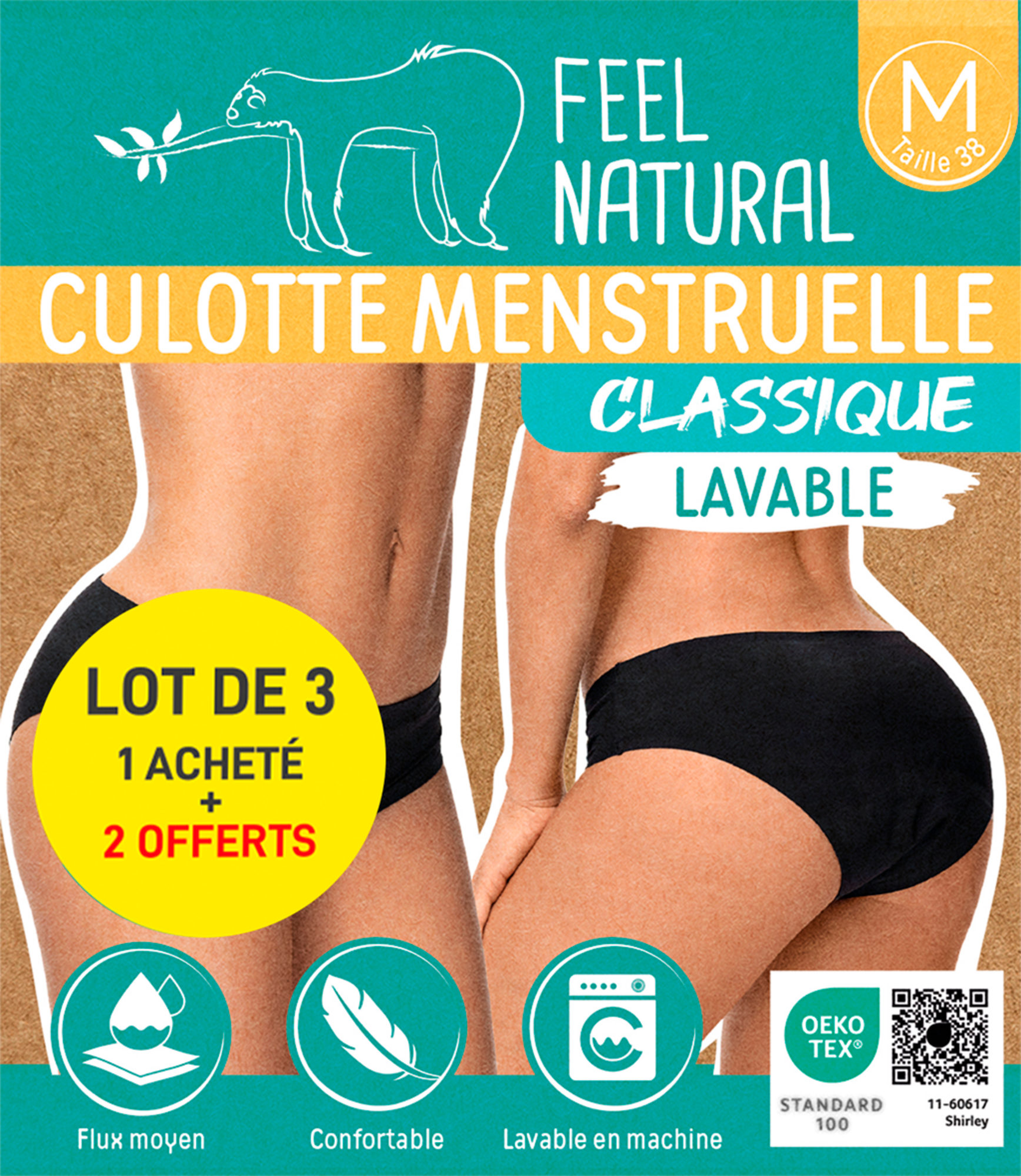 CULOTTES MENSTRUELLES LAVABLES