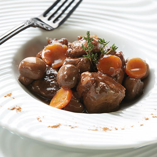 BŒUF CHAROLAIS AU VIN DU MÉDOC