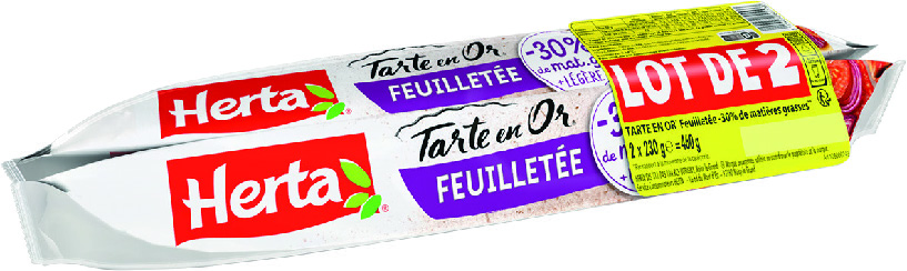 LE LOT DE 2 PÂTE À TARTE EN OR FEUILLETÉE -30% MAT. GR.**