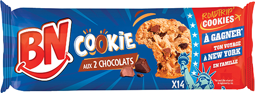COOKIES AUX PÉPITES AUX 2 CHOCOLATS 
OU CHOCOLAT BLANC