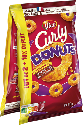 BISCUITS SALÉS DONUTS SAVEUR CACAHUÈTE CARAMÉLISÉE