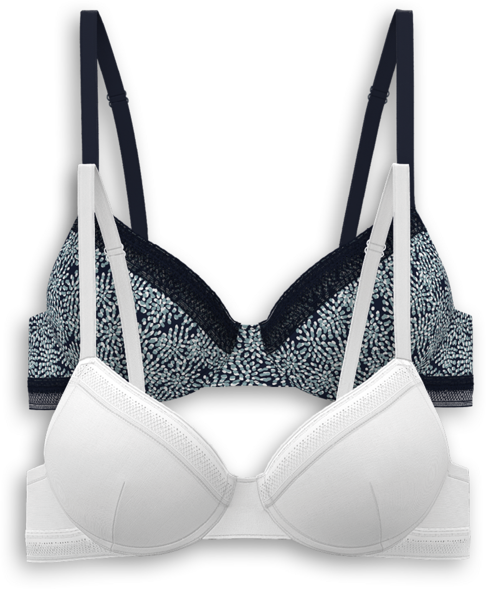 LOT DE 2 SOUTIENS-GORGE AVEC COQUES