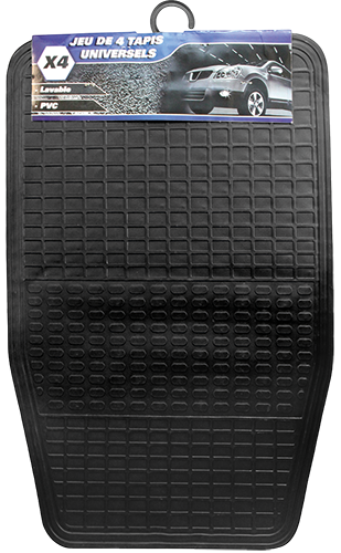 LOT DE 4 TAPIS PVC UNIVERSEL