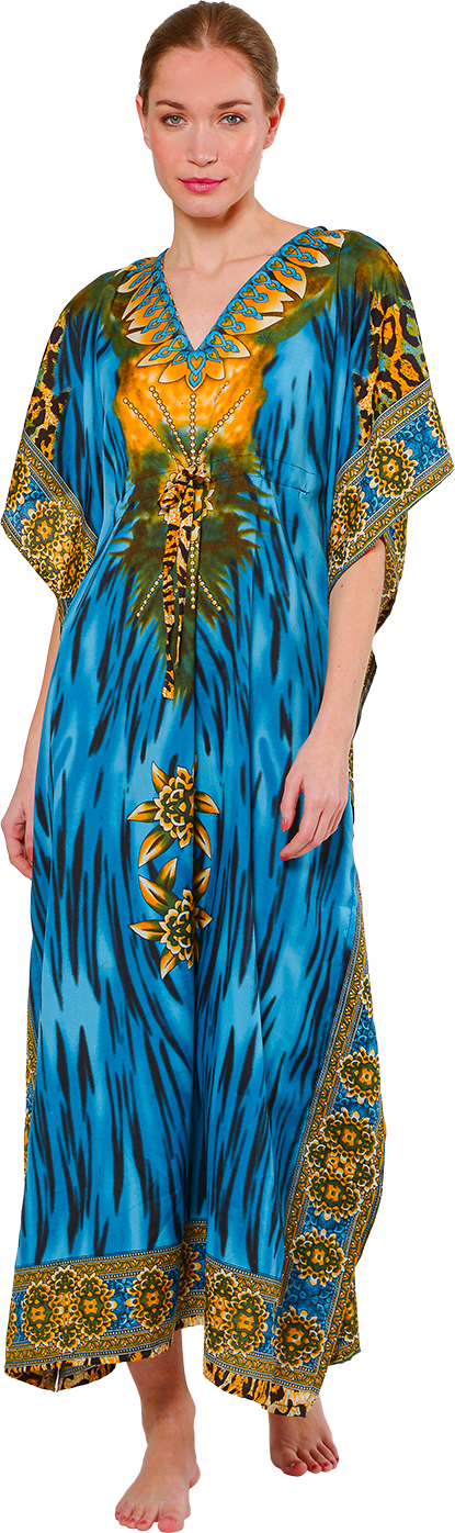 ROBE LONGUE KAFTAN IMPRIMÉE
