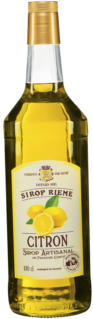 SIROP ARTISANAL DE CITRON, GRENADINE OU MENTHE VERTE