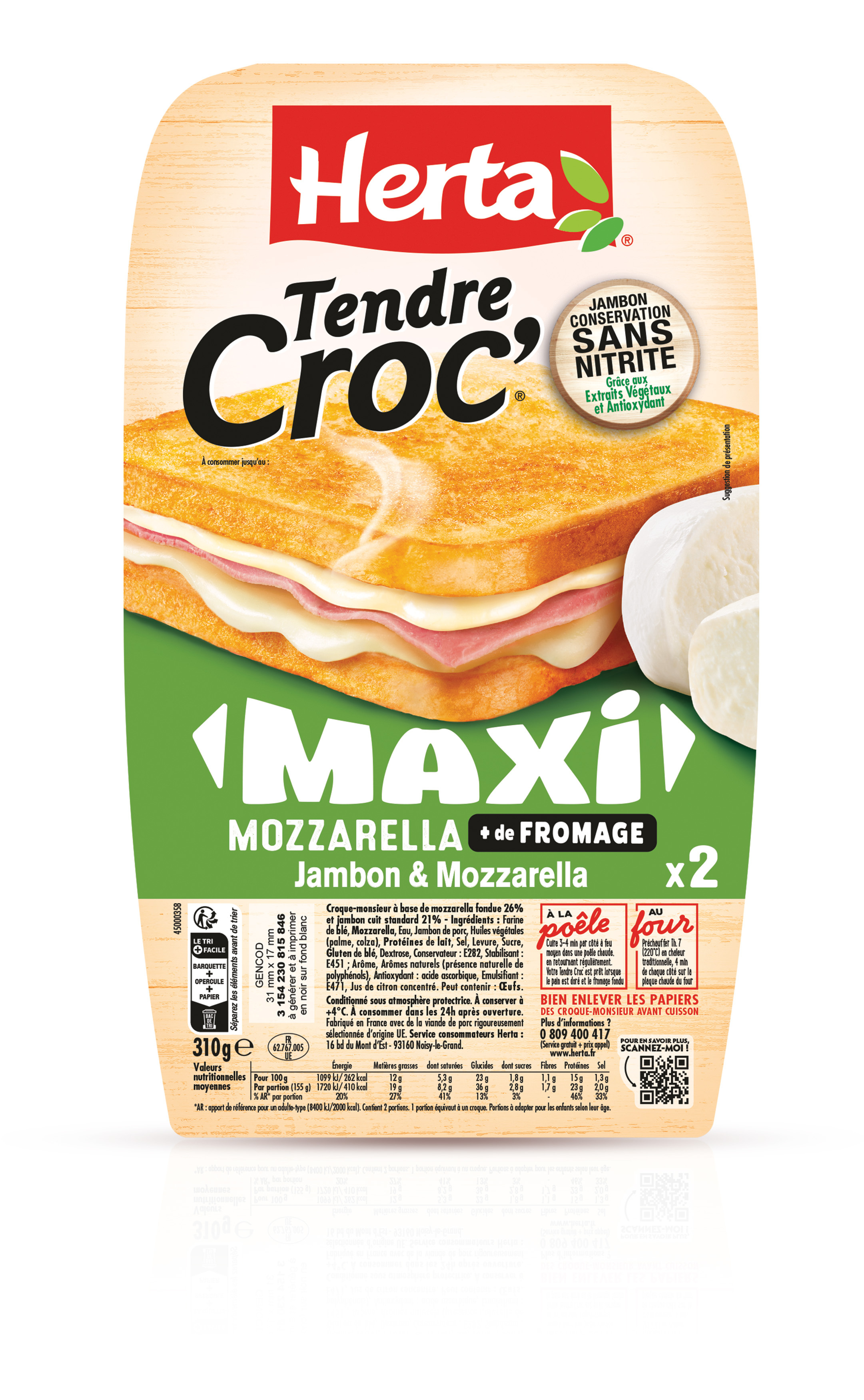 Tendre Croc' Maxi Mozzarella