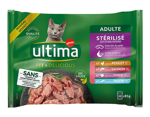 REPAS CHAT STÉRILISÉ FIT & DELICIOUS