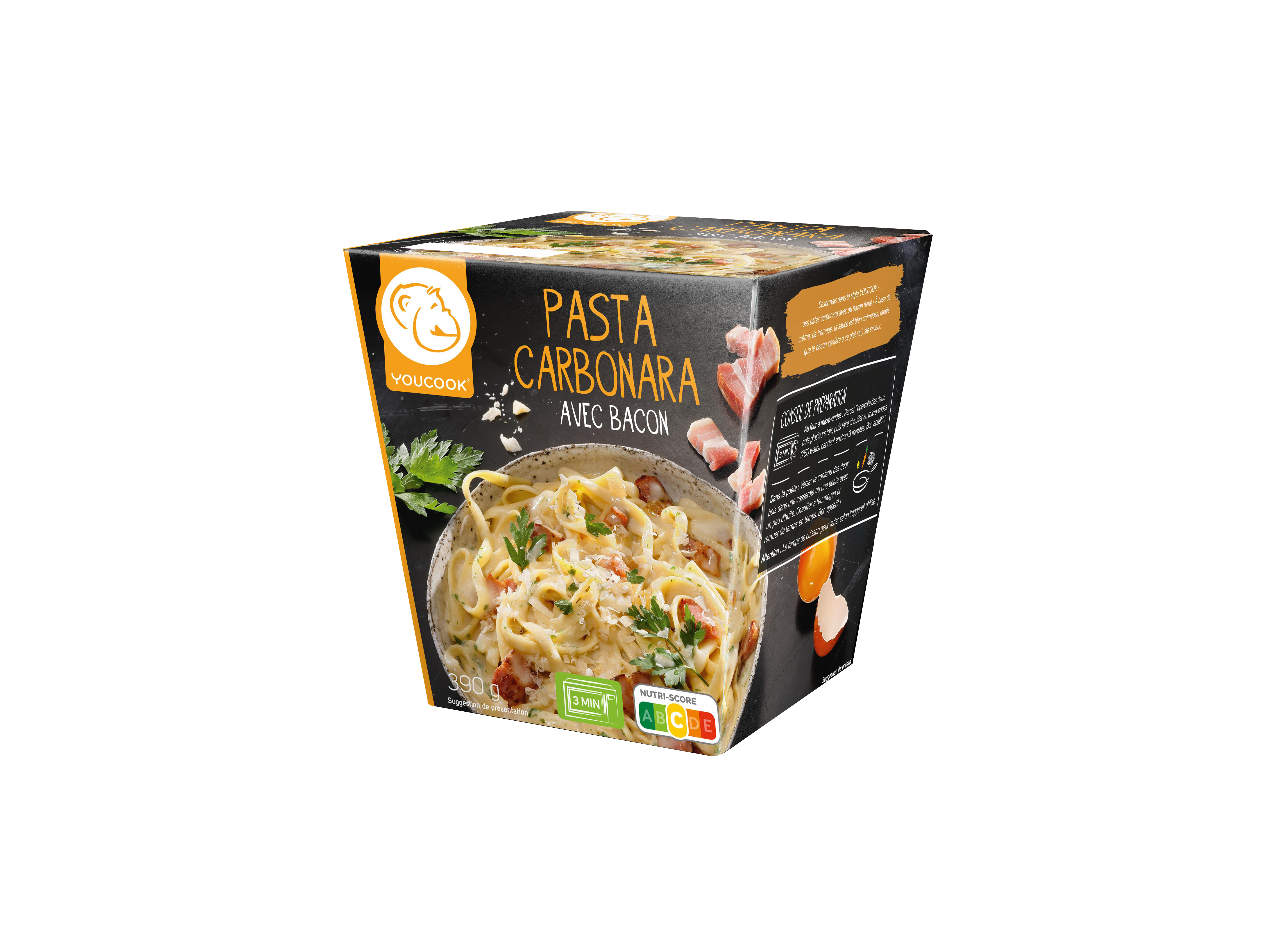 PASTA CARBONARA AVEC BACON