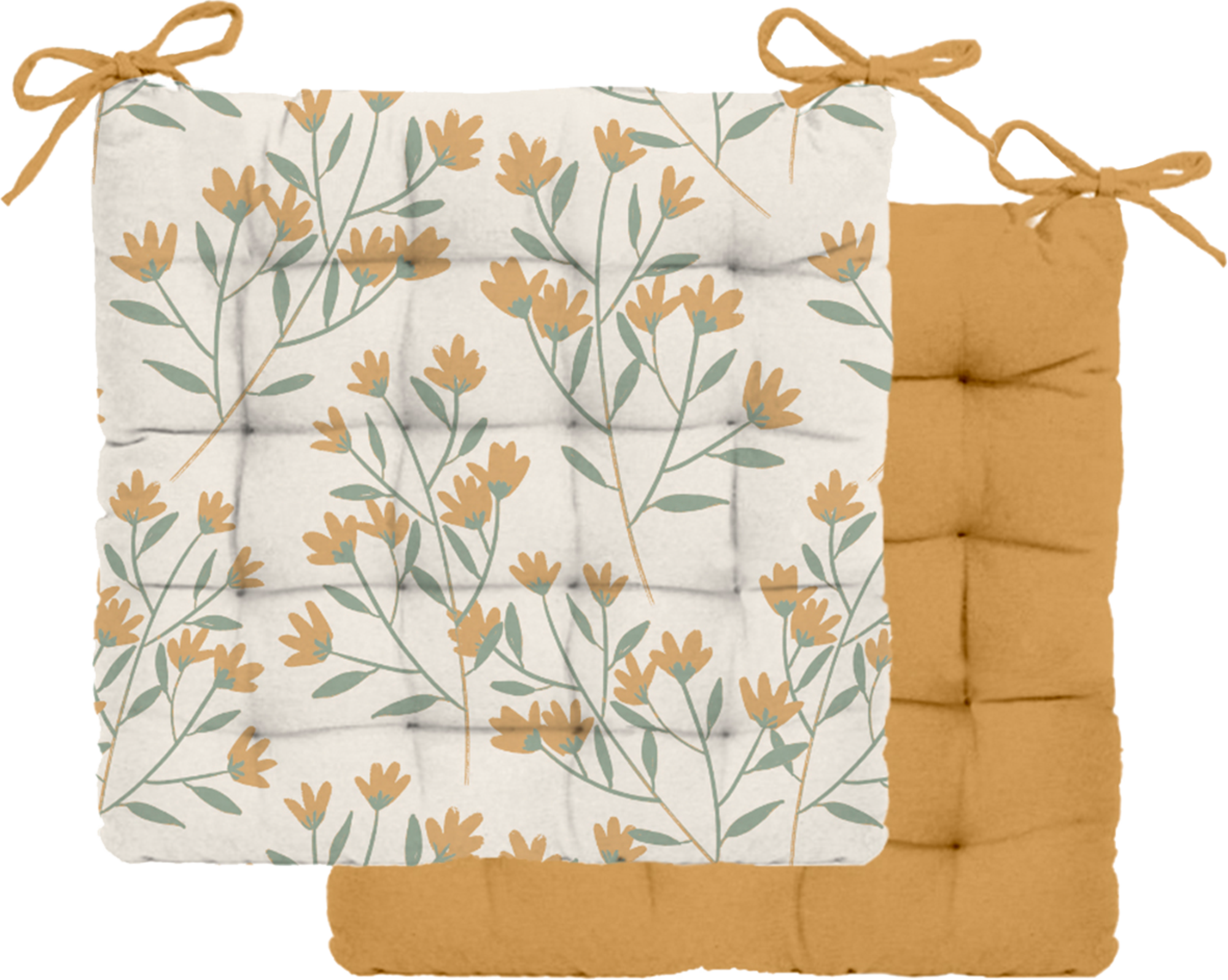LOT DE 2 GALETTES DE CHAISE 40X40 CM