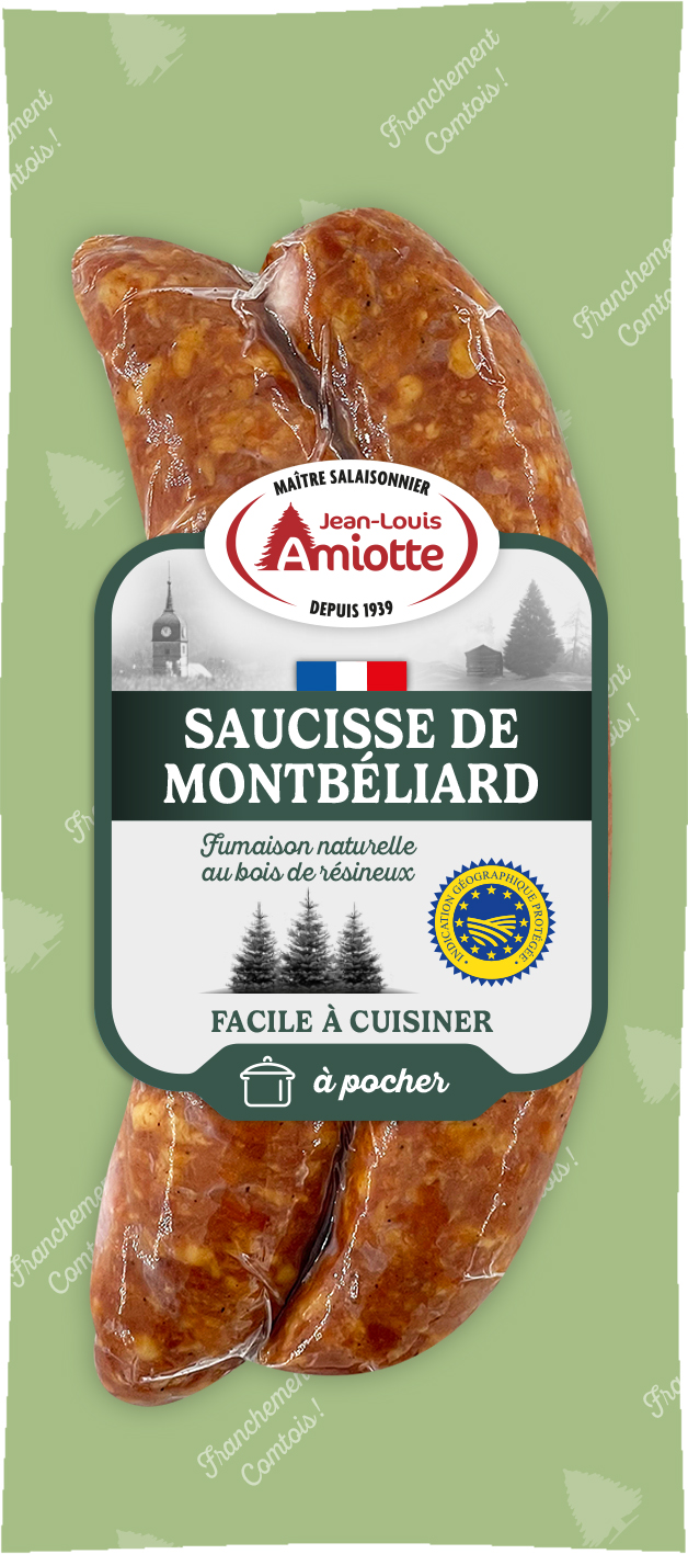 IGP SAUCISSE DE MONTBÉLIARD À CUIRE