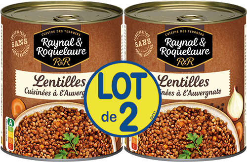 LENTILLES CUISINÉES À L'AUVERGNATE