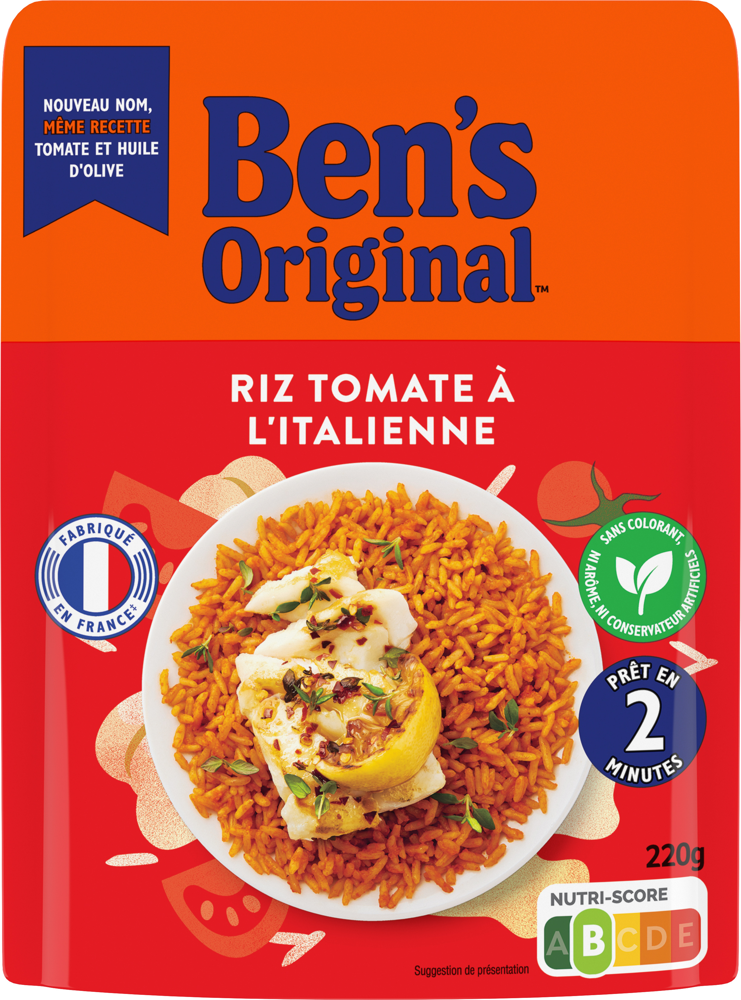 RIZ MICRO ONDABLE TOMATE À L'ITALIENNE