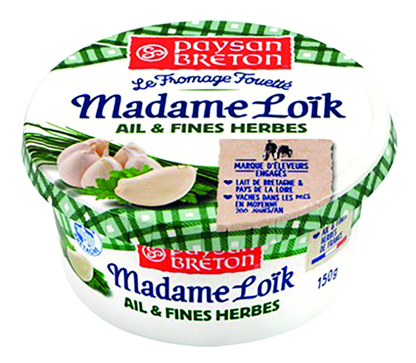 LE FROMAGE FOUETTÉ AIL ET FINES HERBES  23% MAT.GR.