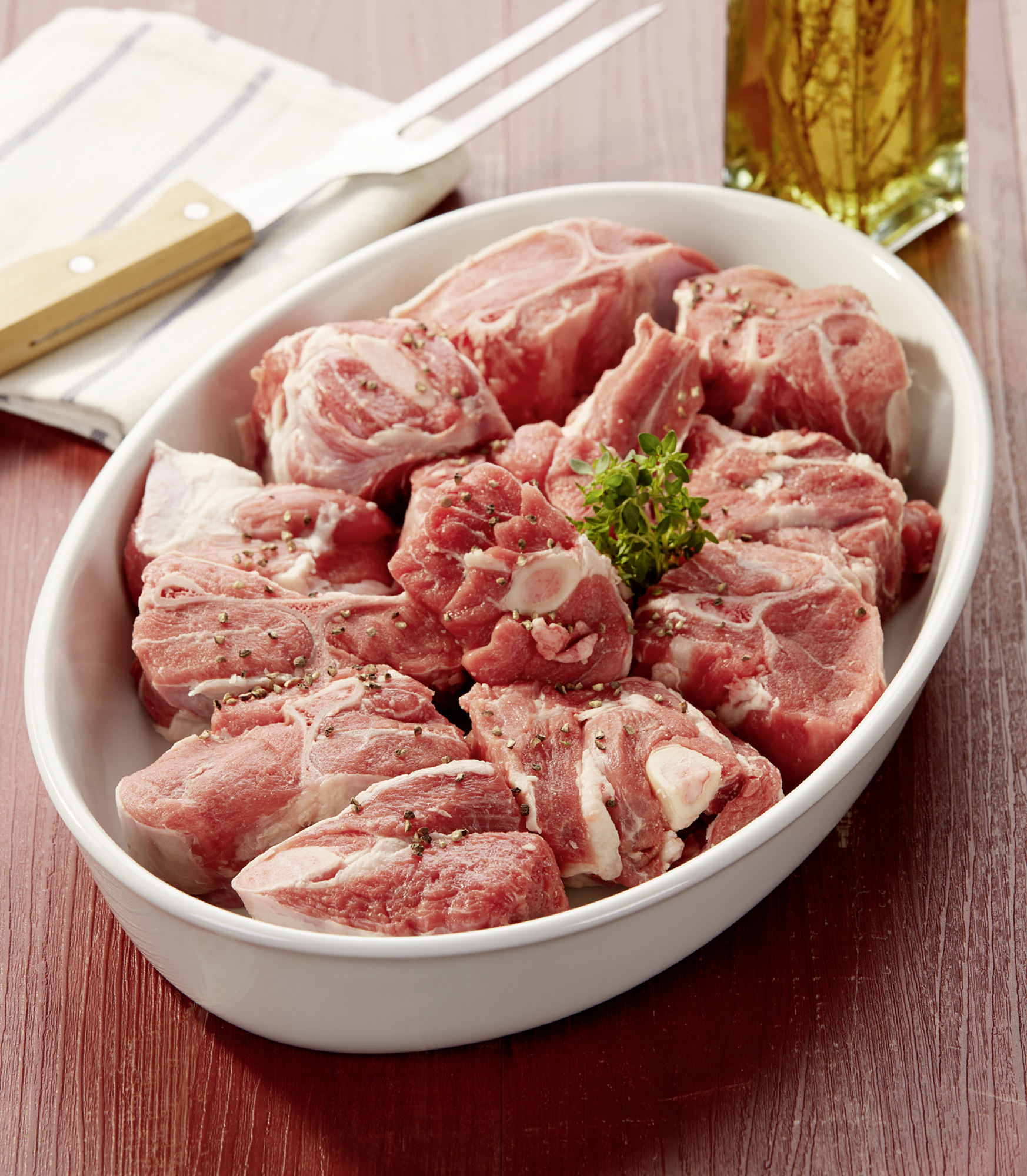  AGNEAU : ASSORTIMENT COLLIER ** ET POITRINE* A MIJOTER