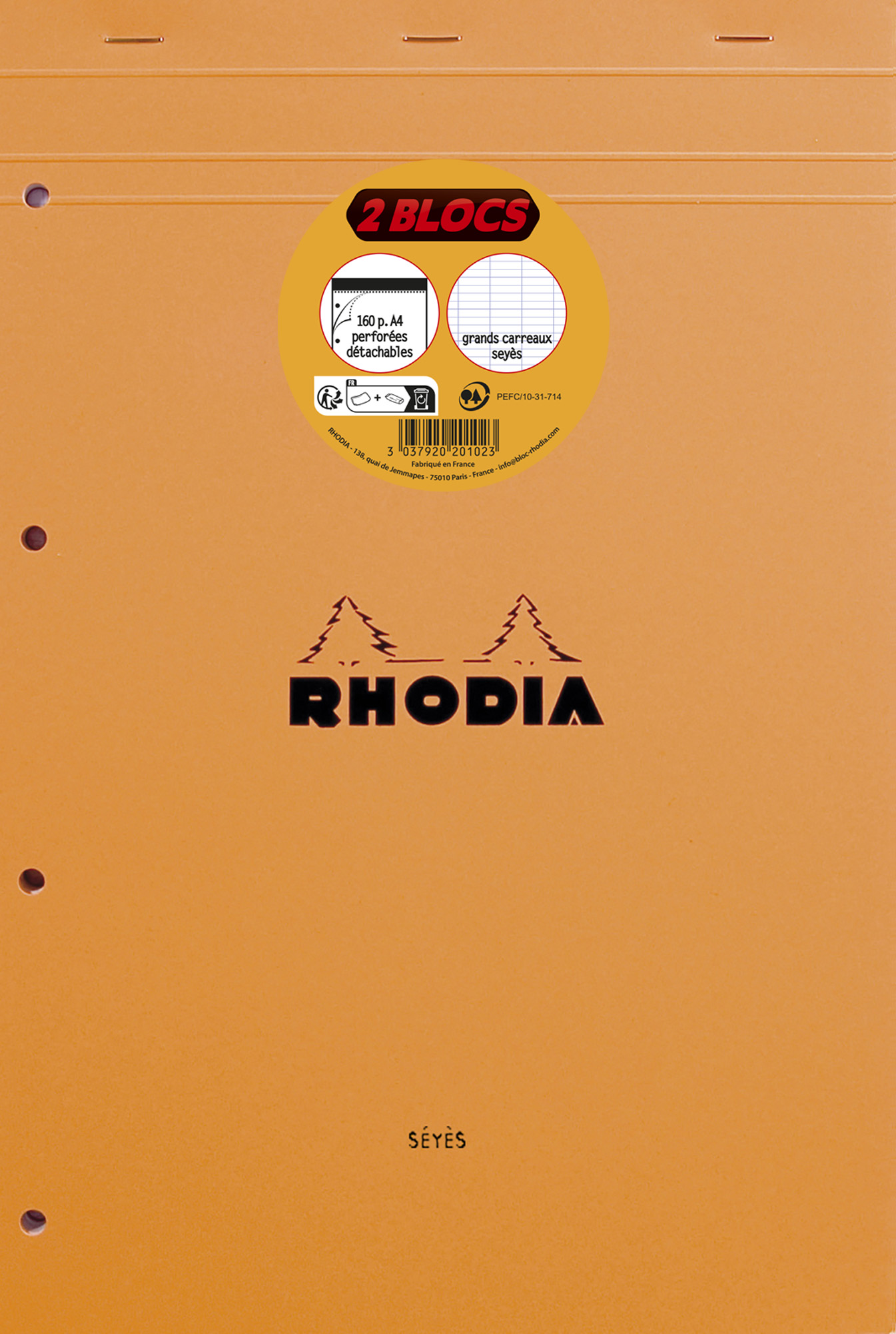 LOT DE 2 BLOCS-NOTES A4+
160 PAGES