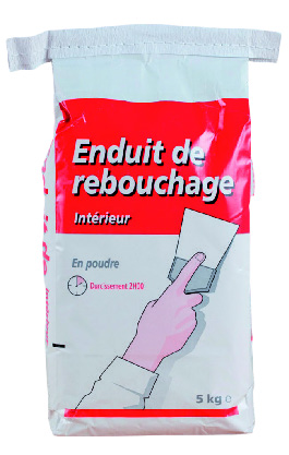 ENDUIT DE REBOUCHAGE EN POUDRE 5 KG INTÉRIEUR