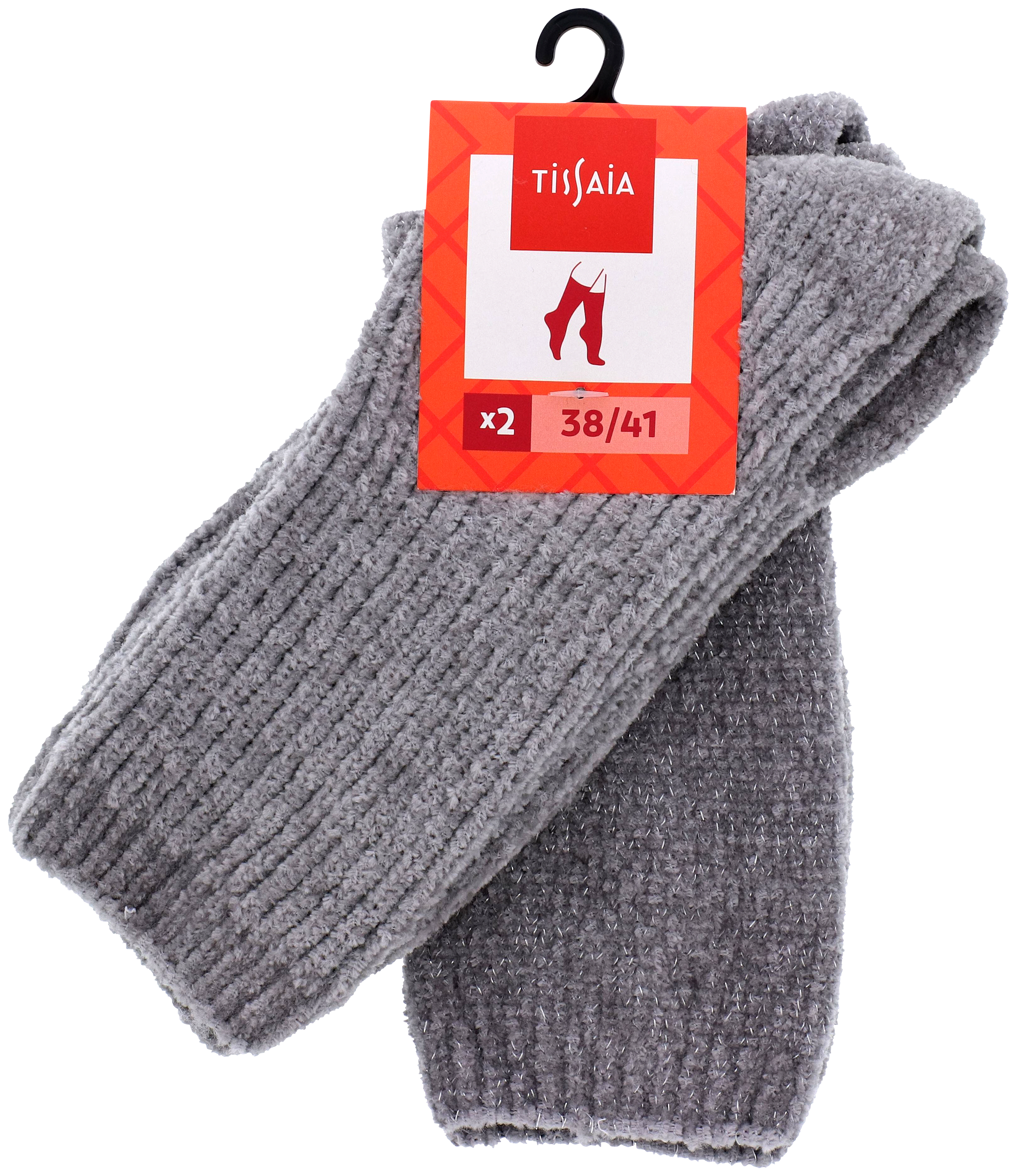 LOT DE 2 PAIRES DE CHAUSSETTES COCOONING FEMME