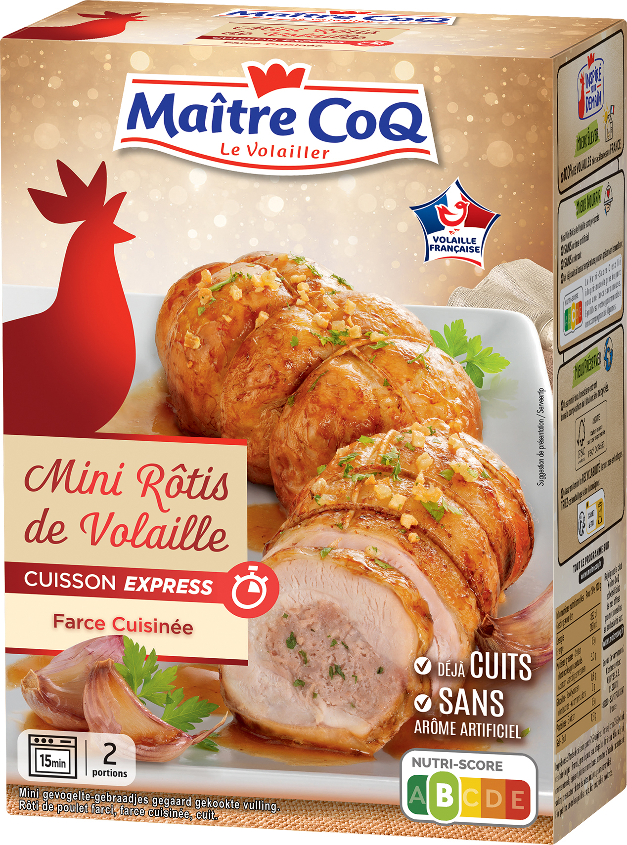 MINI RÔTI DE VOLAILLE CUIT FARCI