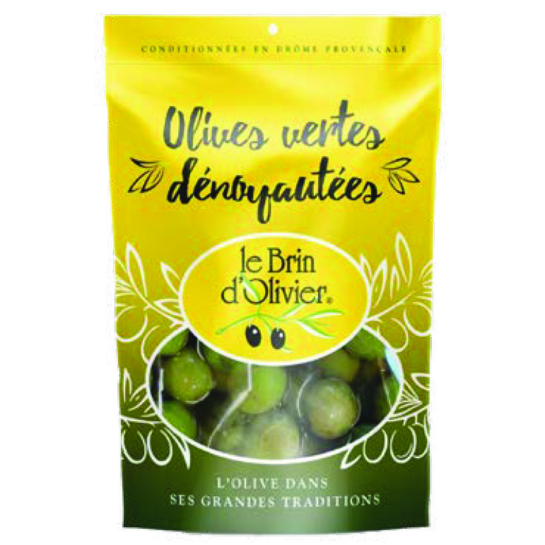 OLIVES VERTES DÉNOYAUTÉES LE BRIN D'OLIVIER
