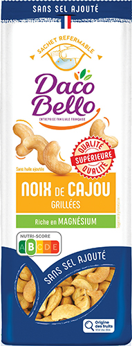 NOIX DE CAJOU GRILLÉES 
SANS SEL AJOUTÉ