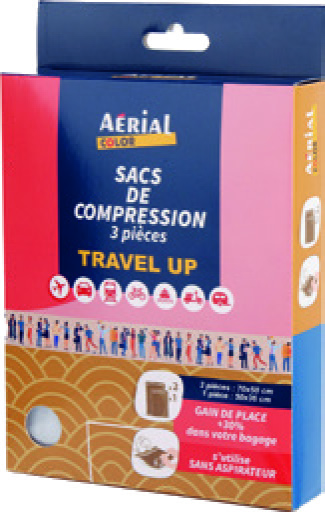 LOT DE 3 POCHETTES DE COMPACTAGE