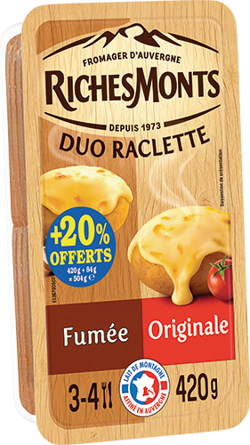 DUO DE RACLETTE FUMÉE ET ORIGINALE 26% MAT.GR.