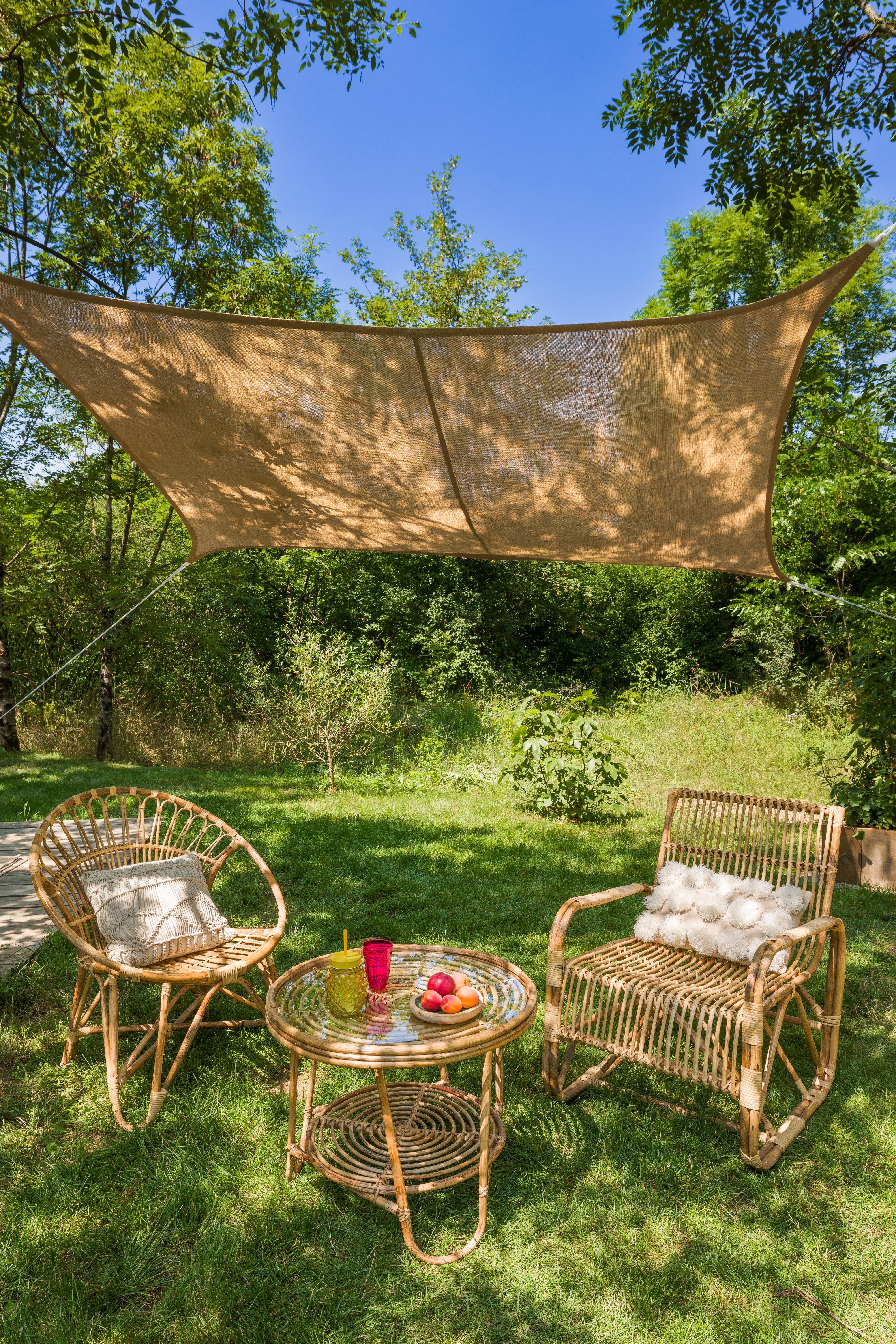 VOILE OMBRAGE RECTANGULAIRE 3 X 2 M