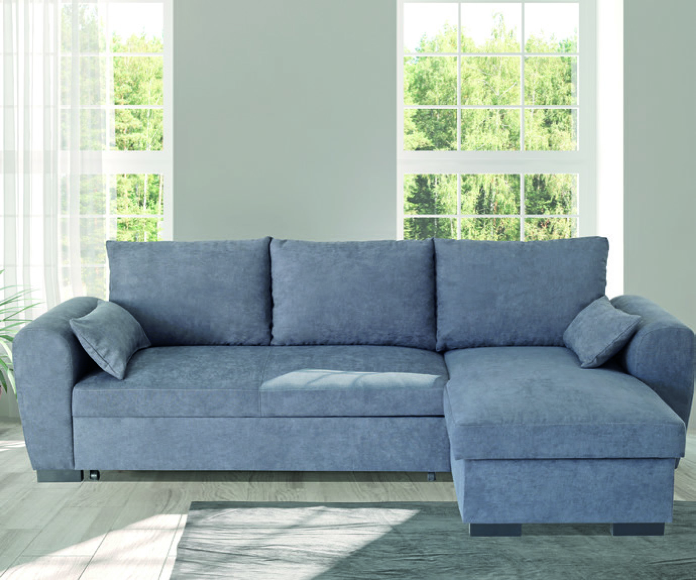 CANAPÉ D’ANGLE CONVERTIBLE