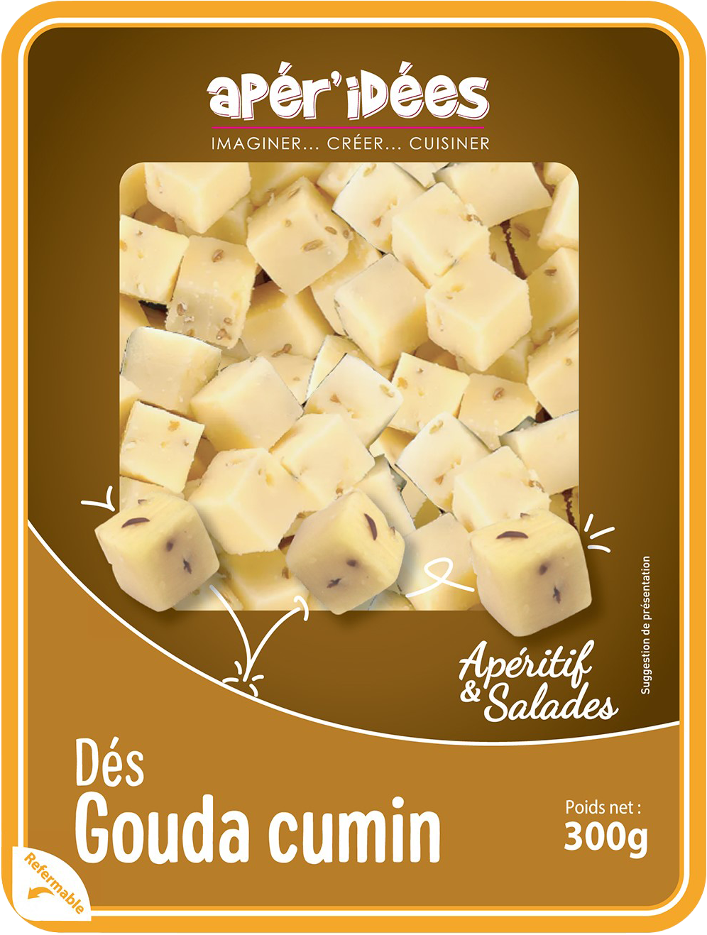 DÉS DE GOUDA CUMIN