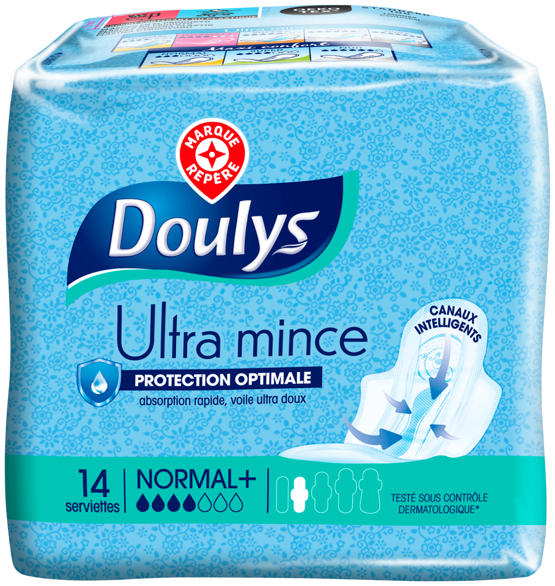 SERVIETTES HYGIÉNIQUES ULTRA MINCE