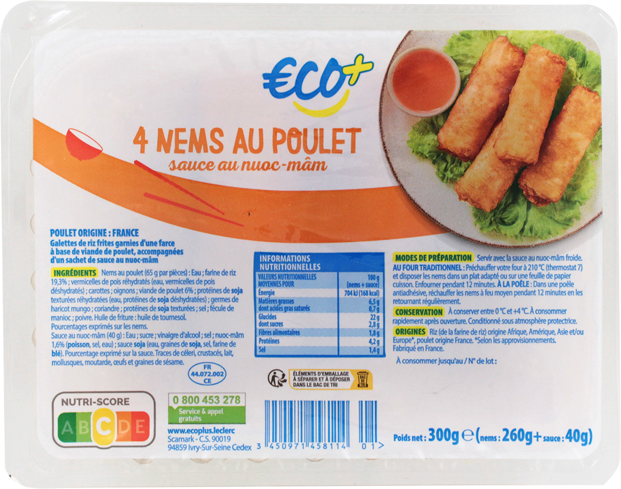 4 NEMS AU POULET