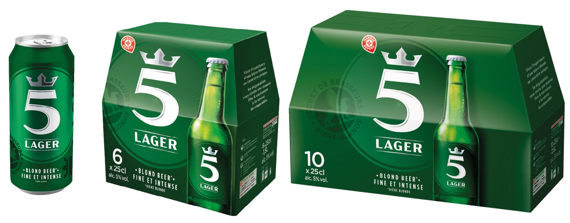 SUR LES PRODUITS PRÉSENTS EN MAGASIN DE LA GAMME "5 LAGER"