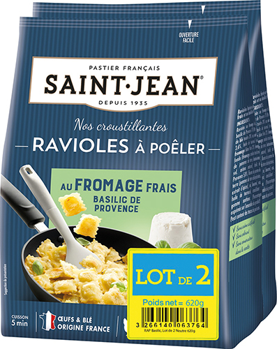 NOS CROUSTILLANTES RAVIOLES 
À POÊLER