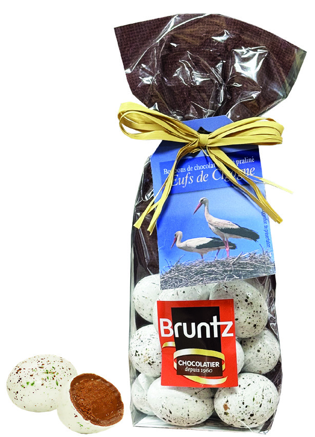 OEUFS DE CIGOGNE CHOCOLAT LAIT PRALINÉ